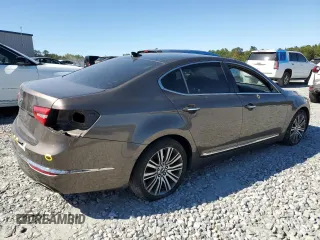 2015 Kia Cadenza Premium with VIN KNALN4D71F5186301, listed as a Copart auction lot 75397644 with 142,478 mi miles and Salvage Title. Bid and sale history available at carsss.com. Image 3.