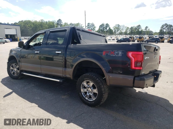 2015 Ford F-150 XLT with VIN 1FTEW1EF2FKE26597, listed as a Copart auction lot 58212385 with 123,756 mi miles and Salvage title. Bid and sale history available at DreamBid. Image 2.