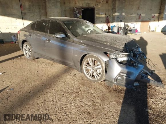 2020 Infiniti Q50 3.0t SPORT with VIN JN1EV7AR2LM252815, listed as a IAAI auction lot 41251310 with 48,117 mi miles. Bid and sale history available at carsss.com. Image 1.