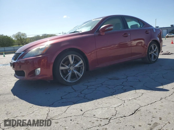 2010 Lexus IS 250 with VIN JTHBF5C27A5115408, listed as a Copart auction lot 52634165 with Not Provided miles and Salvage Title. Bid and sale history available at carsss.com. Image 1.