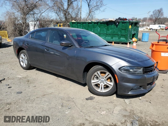 2022 Dodge Charger SXT with VIN 2C3CDXBG6NH219847, listed as a Copart auction lot 48360575 with 37,202 mi miles and Salvage Title. Bid and sale history available at DreamBid. Image 4.
