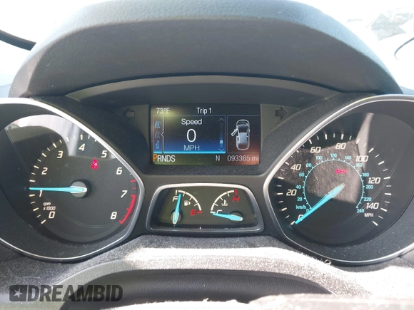 2016 Ford Escape SE with VIN 1FMCU9GX3GUB78749, listed as a IAAI auction lot 42030262 with 93,365 mi miles. Bid and sale history available at carsss.com. Image 7.
