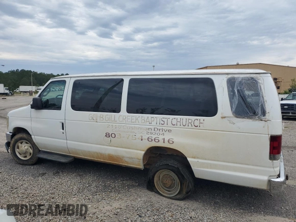 2008 Ford Econoline Passenger XL with VIN 1FBSS31L18DA39220, listed as a Copart auction lot 45862245 with 35,008 mi miles and Salvage title. Bid and sale history available at DreamBid. Image 2.