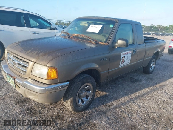 2003 Ford Ranger XL Fleet with VIN 1FTYR44VX3TA38974, listed as a IAAI auction lot 41970177 with 191,839 mi miles. Bid and sale history available at carsss.com. Image 2.