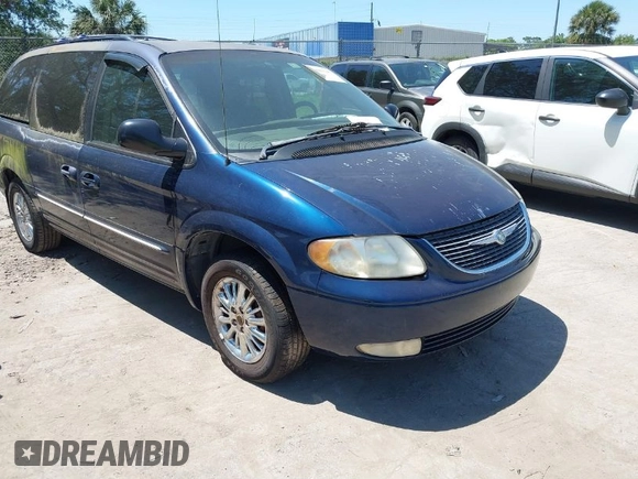 2002 Chrysler Town & Country Limited with VIN 2C8GP64LX2R611906, listed as a IAAI auction lot 42041345 with 166,896 mi miles. Bid and sale history available at carsss.com. Image 1.