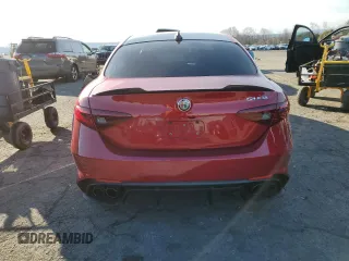 2023 Alfa Romeo Giulia Quadrifoglio with VIN ZARFAMEV2P7673589, listed as a Copart auction lot 85325654 with 14,944 mi miles and Salvage title. Bid and sale history available at DreamBid. Image 6.