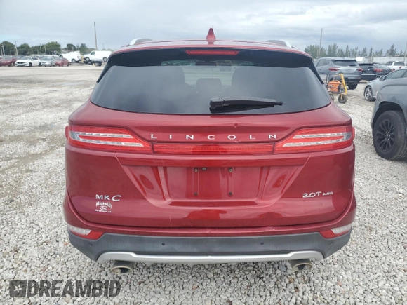 2018 Lincoln MKC Premiere with VIN 5LMCJ1D96JUL01061, listed as a Copart auction lot 46196245 with Not provided miles and Non repairable. Bid and sale history available at DreamBid. Image 6.