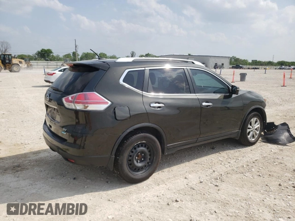 2014 Nissan Rogue SV with VIN 5N1AT2MT5EC805568, listed as a Copart auction lot 52109045 with 184,033 mi miles and Salvage Title. Bid and sale history available at carsss.com. Image 3.