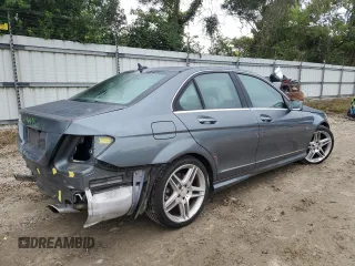 2012 Mercedes-Benz C 350 Sport with VIN WDDGF5HBXCR222096, listed as a Copart auction lot 72595324 with 134,915 mi miles and Salvage Title. Bid and sale history available at DreamBid. Image 3.