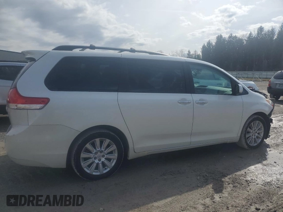 2011 Toyota Sienna XLE with VIN 5TDDK3DC8BS028811, listed as a Copart auction lot 51838095 with 114,506 mi miles and Salvage Title. Bid and sale history available at DreamBid. Image 3.