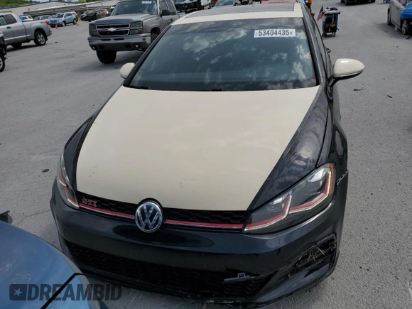 2019 Volkswagen Golf GTI S with VIN 3VW5T7AU9KM019831, listed as a Copart auction lot 53404435 with 81,059 mi miles and Salvage Title. Bid and sale history available at carsss.com. Image 5.