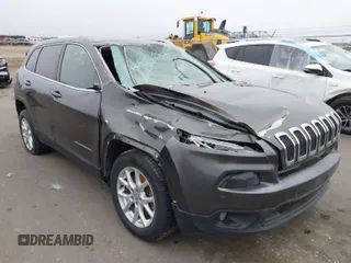 2015 Jeep Cherokee Latitude with VIN 1C4PJMCS2FW755219, listed as a IAAI auction lot 41830715 with 113,097 mi miles. Bid and sale history available at carsss.com. Image 1.