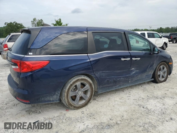 2021 Honda Odyssey EX with VIN 5FNRL6H59MB005691, listed as a Copart auction lot 55347265 with 45,060 mi miles and Clean Title. Bid and sale history available at DreamBid. Image 3.