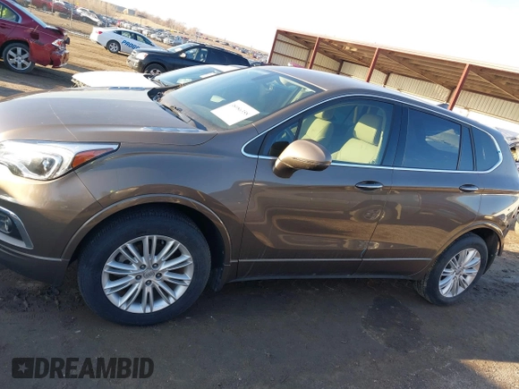 2017 Buick Envision Preferred with VIN LRBFXCSA8HD102999, listed as a IAAI auction lot 38986358 with 58,900 mi miles and . Bid and sale history available at carsss.com. Image 14.