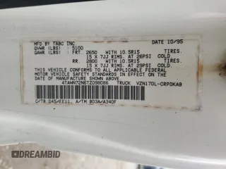 1996 Toyota Tacoma with VIN 4TAWN72N6TZ098086, listed as a Copart auction lot 64566685 with 379,805 mi miles and Salvage title. Bid and sale history available at DreamBid. Image 12.