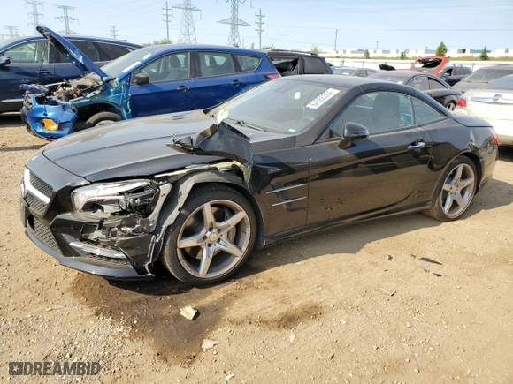 2014 Mercedes-Benz SL-Class SL 550 with VIN WDDJK7DAXEF028201, listed as a Copart auction lot 64588264 with 17,206 mi miles and Salvage Title. Bid and sale history available at carsss.com. Image 1.
