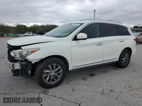 2015 Infiniti QX60 z VIN 5N1AL0MM4FC543136, wystawiony jako Copart lot #52168155 z przebiegiem 147 269 mil mil oraz Szkoda całkowita • Salvage title. Historia ofert i sprzedaży dostępna na DreamBid. Obrazek 1.