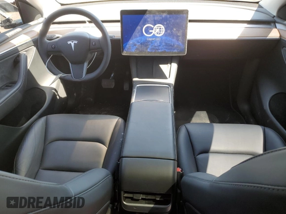 2023 Tesla Model Y Long Range z VIN 7SAYGDEE3PF772663, wystawiony jako Copart lot #56470455 z przebiegiem 50 705 mil mil oraz Czysty tytuł • Clean title. Historia ofert i sprzedaży dostępna na DreamBid. Obrazek 8.