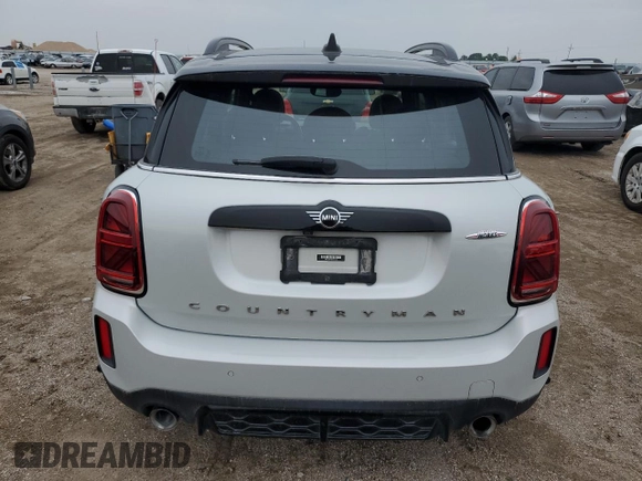 2022 MINI Countryman John Cooper Works with VIN WMZ33BS00N3N91322, listed as a Copart auction lot 59467765 with 43,726 mi miles and Salvage title. Bid and sale history available at DreamBid. Image 6.
