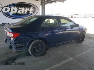 2011 Toyota Corolla L with VIN JTDBU4EE9B9133458, listed as a Copart auction lot 53847445 with 203,608 mi miles and Salvage Title. Bid and sale history available at carsss.com. Image 3.