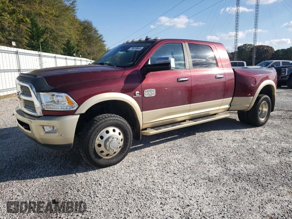 2017 Ram 3500 Longhorn with VIN 3C63RRNLXHG576476, listed as a Copart auction lot 74618644 with 72,653 mi miles and Salvage Title. Bid and sale history available at carsss.com. Image 1.