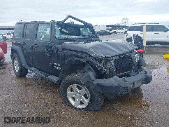 2014 Jeep Wrangler Unlimited Sport with VIN 1C4BJWDGXEL294965, listed as a IAAI auction lot 41908152 with 243,546 mi miles and . Bid and sale history available at DreamBid. Image 1.