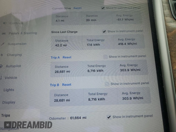 2021 Tesla Model S Long Range Plus с VIN 5YJSA1E29MF426251, выставлен на аукционе Copart как лот 57943695 с пробегом 61 664 миль миль и Списание • Salvage title. История ставок и продаж доступна на DreamBid. Изображение 9.