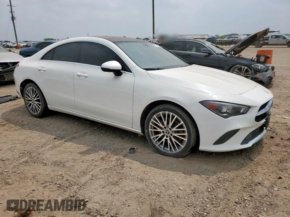 2020 Mercedes-Benz CLA 250 with VIN WDD5J4HB6LN061933, listed as a Copart auction lot 57802485 with 102,458 mi miles and Clean title. Bid and sale history available at DreamBid. Image 4.