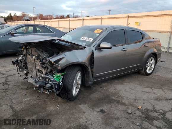 2012 Dodge Avenger SXT Plus with VIN 1C3CDZEGXCN310082, listed as a Copart auction lot 82546944 with Not Provided miles and Salvage Title. Bid and sale history available at carsss.com. Image 1.