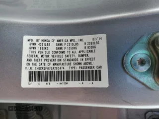 2014 Honda Accord Sedan EX-L with VIN 1HGCR2F87EA293474, listed as a Copart auction lot 49748234 with 92,598 mi miles and Salvage Title. Bid and sale history available at carsss.com. Image 12.