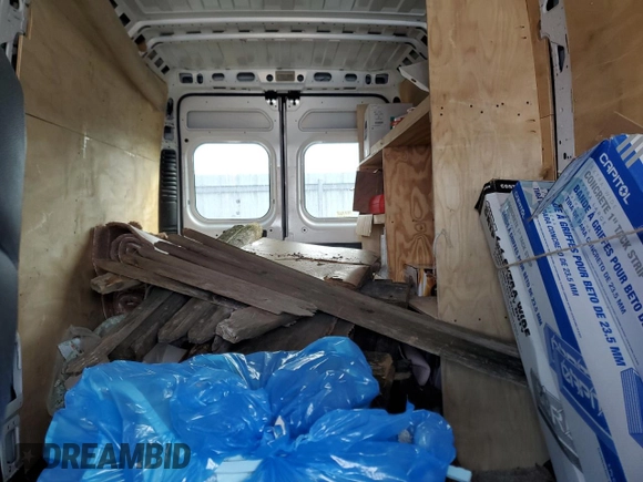 2017 Ram ProMaster Cargo with VIN 3C6TRVDG6HE526134, listed as a Copart auction lot 47312225 with 186,611 mi miles and Salvage Title. Bid and sale history available at carsss.com. Image 10.
