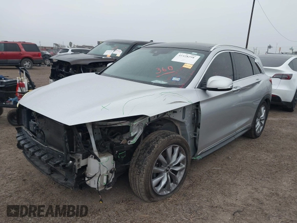 2019 Infiniti QX50 Essential with VIN 3PCAJ5M19KF147049, listed as a IAAI auction lot 41428298 with 68,586 mi miles and . Bid and sale history available at DreamBid. Image 6.