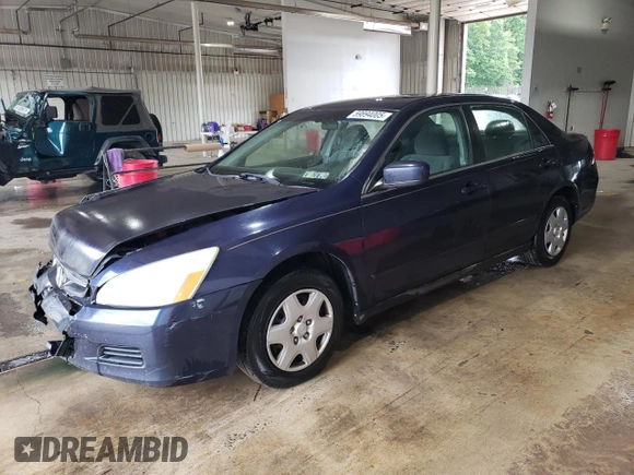 2006 Honda Accord LX with VIN 3HGCM56496G712098, listed as a Copart auction lot 59894005 with 157,789 mi miles and Salvage title. Bid and sale history available at DreamBid. Image 1.