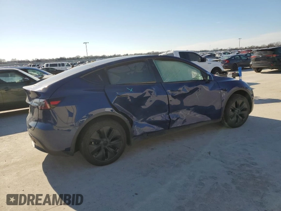 2024 Tesla Model Y with VIN 7SAYGDED8RF132720, listed as a Copart auction lot 45631755 with Not Provided miles and Salvage Title. Bid and sale history available at DreamBid. Image 3.
