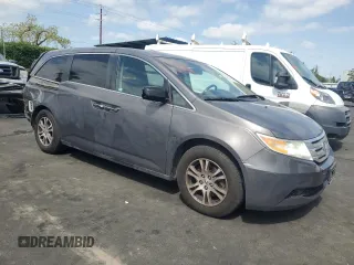 2013 Honda Odyssey EX-L with VIN 5FNRL5H60DB071498, listed as a Copart auction lot 53368995 with 135,318 mi miles and Salvage Title. Bid and sale history available at carsss.com. Image 4.