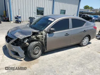 2015 Nissan Versa SV with VIN 3N1CN7AP2FL953150, listed as a Copart auction lot 61594975 with 105,951 mi miles and Salvage title. Bid and sale history available at DreamBid. Image 1.