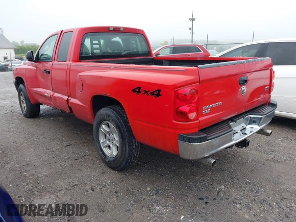 2005 Dodge Dakota SLT with VIN 1D7HW42N25S305244, listed as a IAAI auction lot 42517281 with 155,487 mi miles and . Bid and sale history available at DreamBid. Image 3.