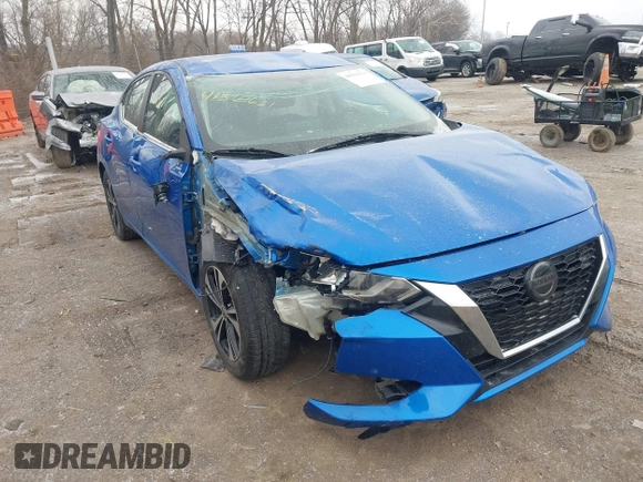 2021 Nissan Sentra SV with VIN 3N1AB8CV0MY271062, listed as a IAAI auction lot 41561631 with 65,999 mi miles and . Bid and sale history available at DreamBid. Image 1.