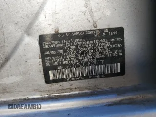 2020 Subaru Crosstrek z VIN JF2GTABC6L8220978, wystawiony jako Copart lot #45022395 z przebiegiem 73 633 mil mil oraz Szkoda całkowita • Salvage title. Historia ofert i sprzedaży dostępna na DreamBid. Obrazek 13.