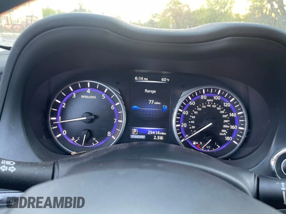 2017 Infiniti Q50 2.0t Premium with VIN JN1CV7AR2HM681872, listed as a Copart auction lot 53921215 with 29,414 mi miles and Clean Title. Bid and sale history available at carsss.com. Image 8.