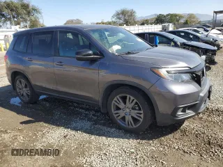 2019 Honda Passport EX-L with VIN 5FNYF7H58KB003906, listed as a Copart auction lot 46312795 with 59,417 mi miles and Salvage Title. Bid and sale history available at carsss.com. Image 4.
