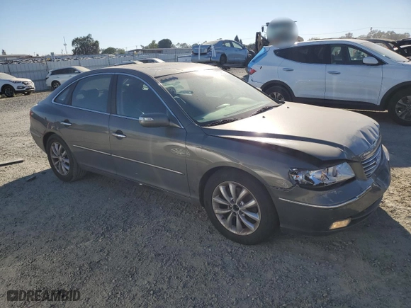 2007 Hyundai Azera SE with VIN KMHFC46F97A182589, listed as a Copart auction lot 73969184 with 108,731 mi miles and Salvage Title. Bid and sale history available at carsss.com. Image 4.