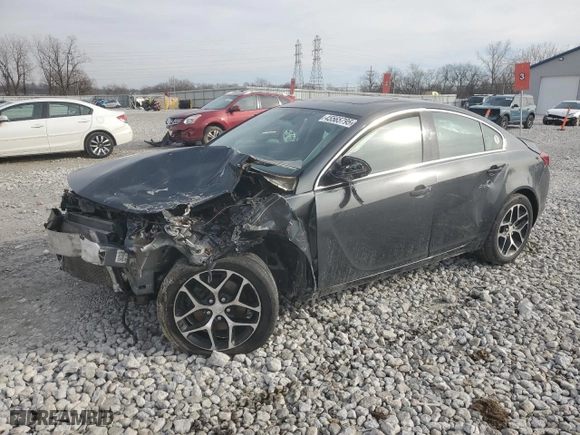 2017 Buick Regal Sport Touring with VIN 2G4GL5EX0H9152463, listed as a Copart auction lot 45565795 with 0 mi miles and Salvage Title. Bid and sale history available at carsss.com. Image 1.