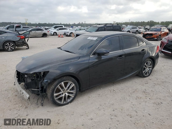2019 Lexus IS with VIN JTHBA1D23K5092328, listed as a Copart auction lot 53528815 with 34,245 mi miles and Salvage Title. Bid and sale history available at carsss.com. Image 1.