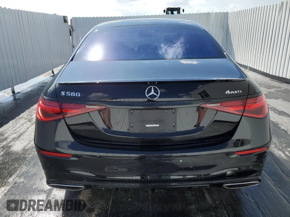 2022 Mercedes-Benz S 580 z VIN W1K6G7GB6NA144200, wystawiony jako Copart lot #48223505 z przebiegiem 29 488 mil mil oraz Szkoda całkowita • Salvage title. Historia ofert i sprzedaży dostępna na DreamBid. Obrazek 6.