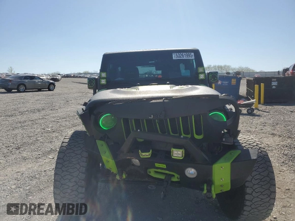 2017 Jeep Wrangler Unlimited Sport with VIN 1C4BJWDG0HL616663, listed as a Copart auction lot 53261995 with 80,356 mi miles and Salvage title. Bid and sale history available at DreamBid. Image 5.