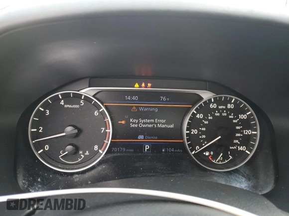 2019 Nissan Altima 2.5 SL with VIN 1N4BL4EV6KC184332, listed as a Copart auction lot 46056705 with 70,179 mi miles and Non Repairable. Bid and sale history available at carsss.com. Image 9.
