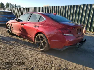 2019 Genesis G70 2.0T Advanced with VIN KMTG44LA6KU033399, listed as a Copart auction lot 73278344 with 52,598 mi miles and Salvage Title. Bid and sale history available at carsss.com. Image 2.