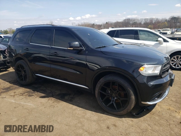 2016 Dodge Durango Limited with VIN 1C4RDJDG9GC485319, listed as a Copart auction lot 52536295 with 127,541 mi miles and Salvage Title. Bid and sale history available at DreamBid. Image 4.