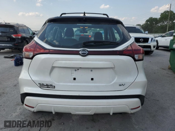 2023 Nissan Kicks SV with VIN 3N1CP5CV9PL567496, listed as a Copart auction lot 60511995 with 27,514 mi miles and Salvage title. Bid and sale history available at DreamBid. Image 6.
